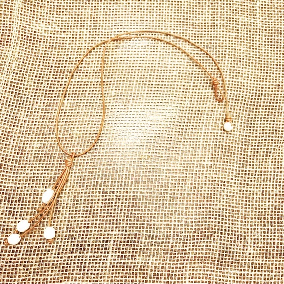 NEW Genuine Pearl Leather Choker Necklace - Picture 3 of 9